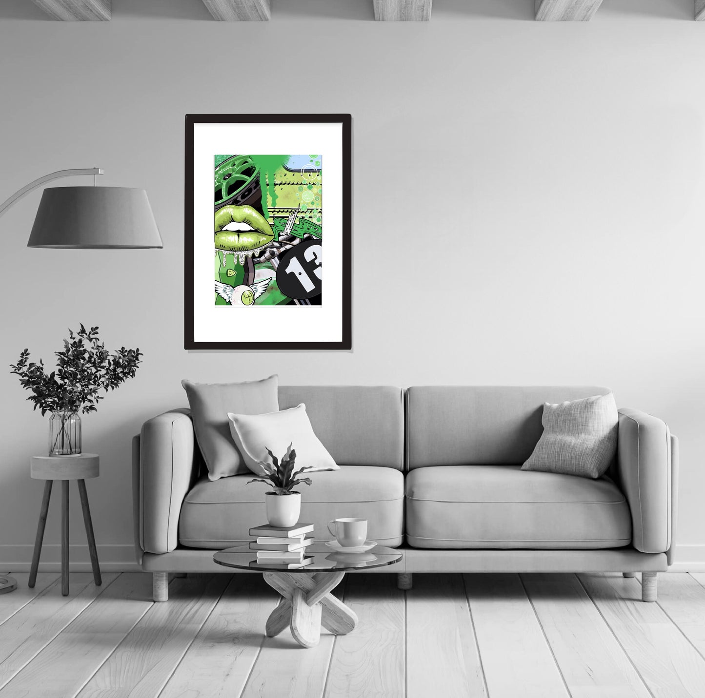 13. Green Machine - Signed Limited Edition Automotive Art Print by Helen Stanley