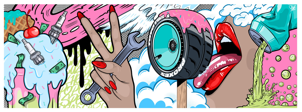 Panoramic Car Art, HELS Bells Car Pop